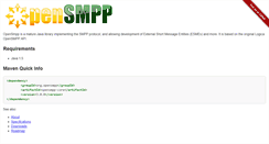 Desktop Screenshot of opensmpp.org